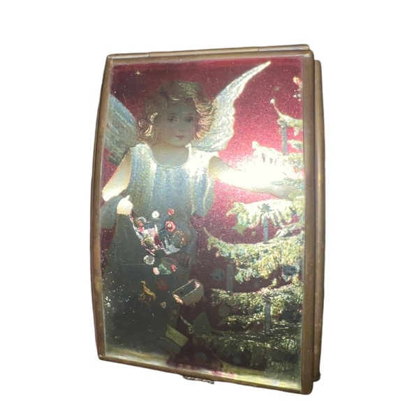 Vintage Via Vermont Christmas Handcrafted Angel Trinket box - Picture 12 of 13